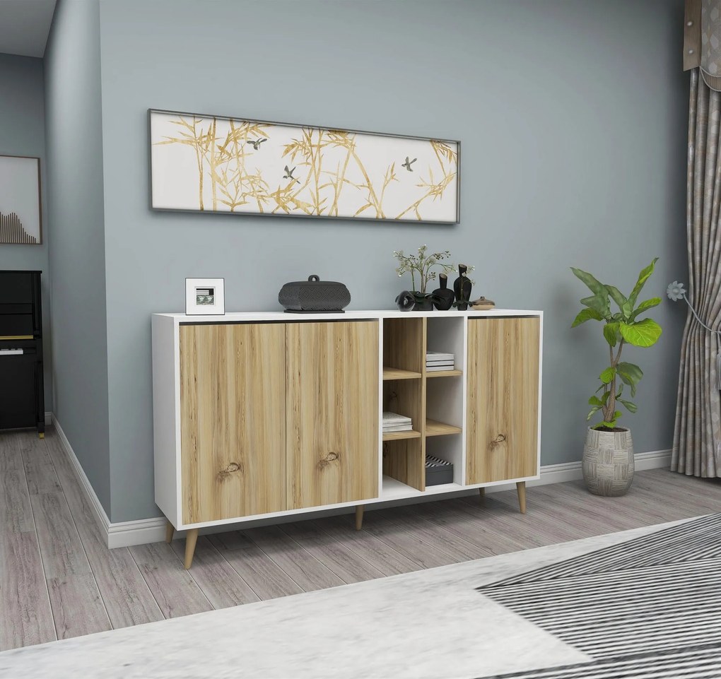 Console Stil – Felt White – 160 cm x 87 cm x 40 cm