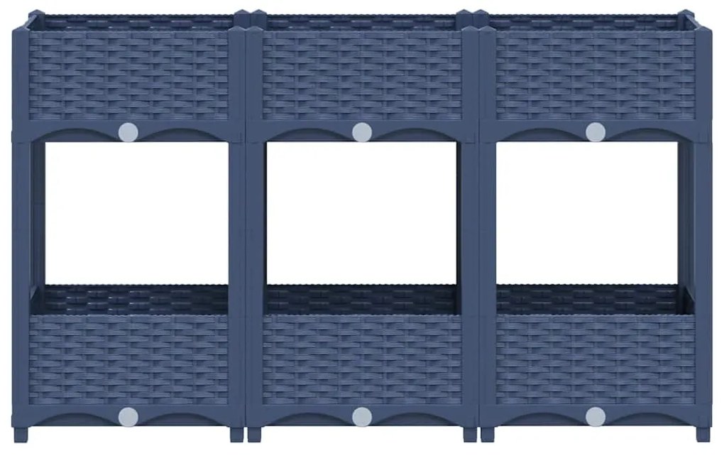 Canteiro elevado 120x40x71 cm polipropileno