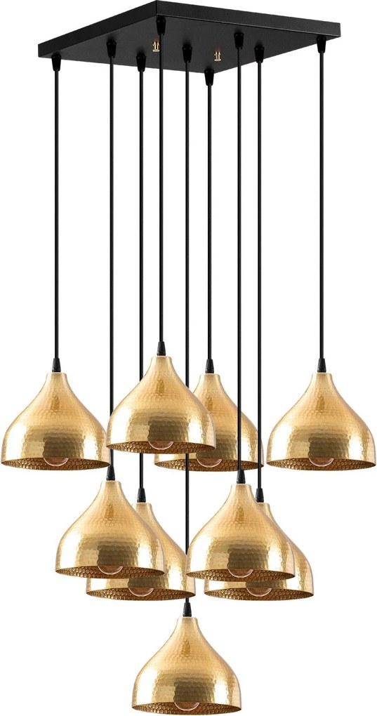 Candeeiro Chandelier Tattoo – Dourado – 63 x 63 cm
