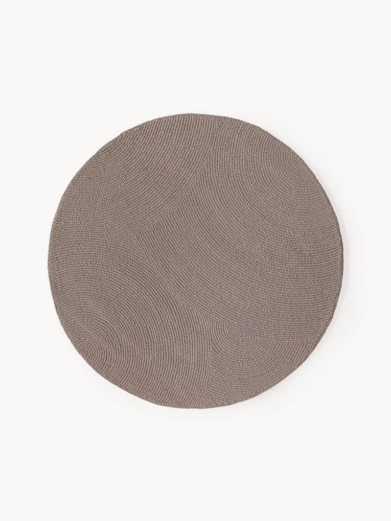 Tapete redondo em lã artesanal Eleni