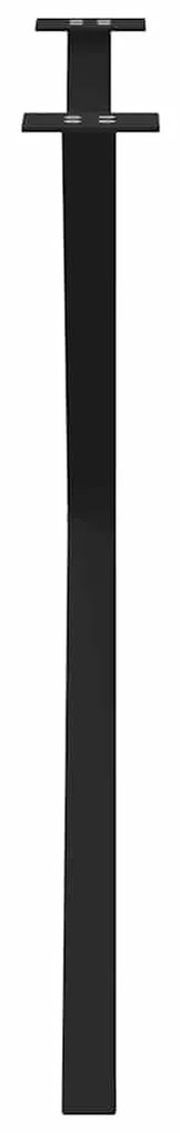 Pés para mesa de jantar em formato de X, 2 peças, preto, 90x (72-73) c
