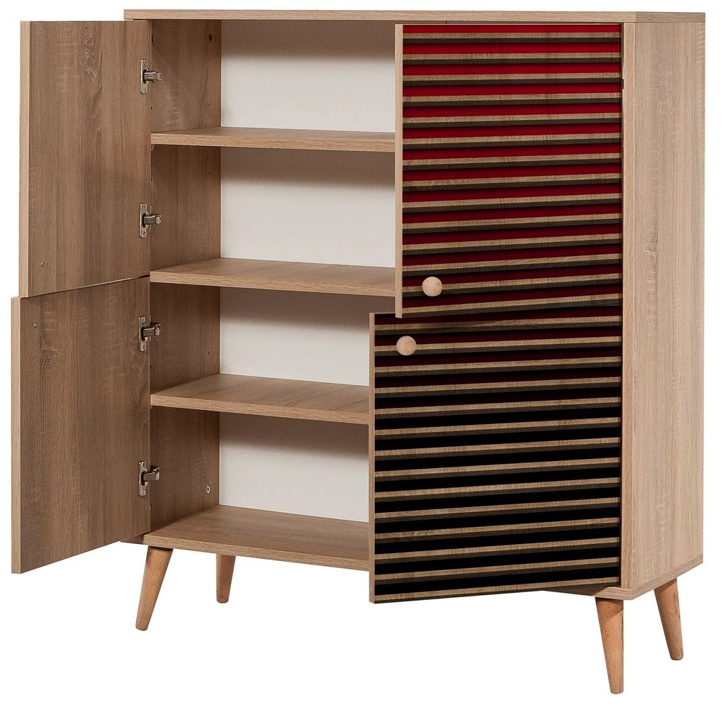 Armário Multiusos Multilux – Carvalho Sonoma – 95x111x36 cm