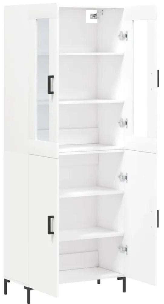 Armário alto 69,5x34x180 cm derivados de madeira branco