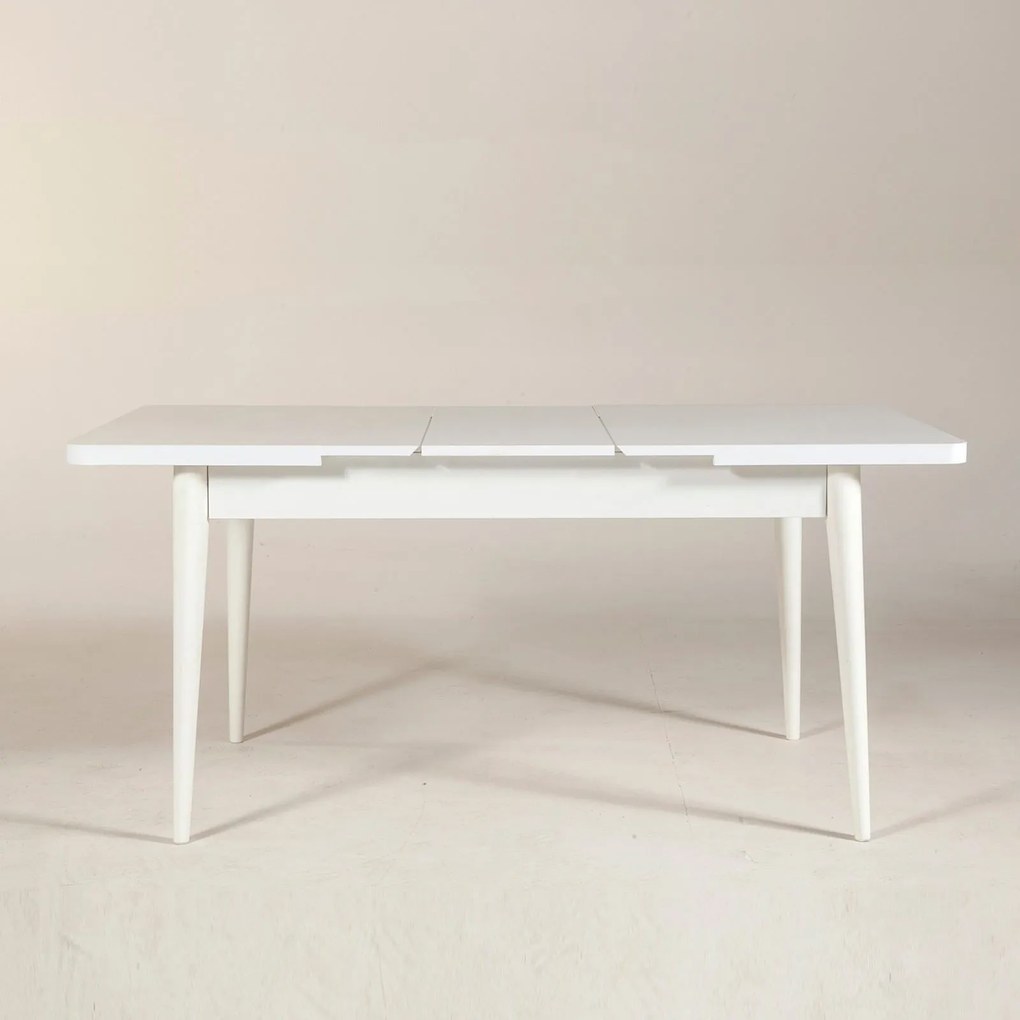 Mesa de Jantar Extensível Vina – Branco – 130x77x80 cm