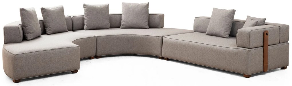 Sofá de Canto Gondol – Cinzento – 300 x 360 cm