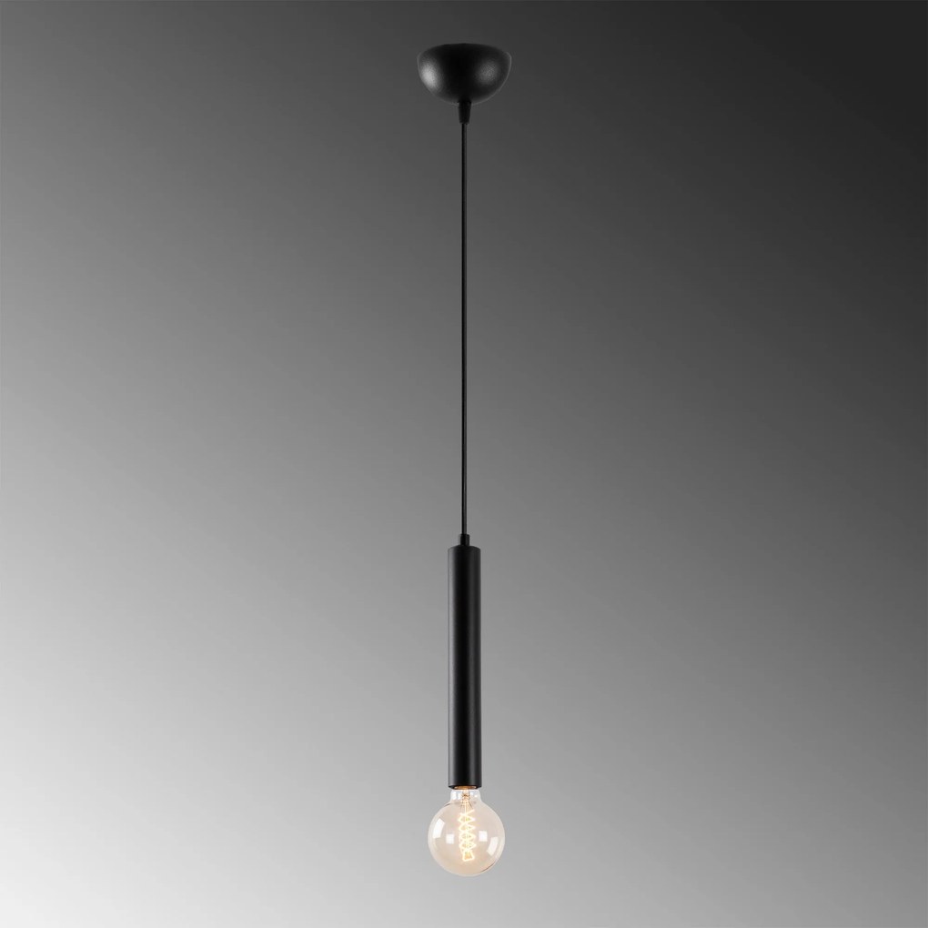 Candeeiro Suspenso Tempo – Preto – 4 x 4 cm