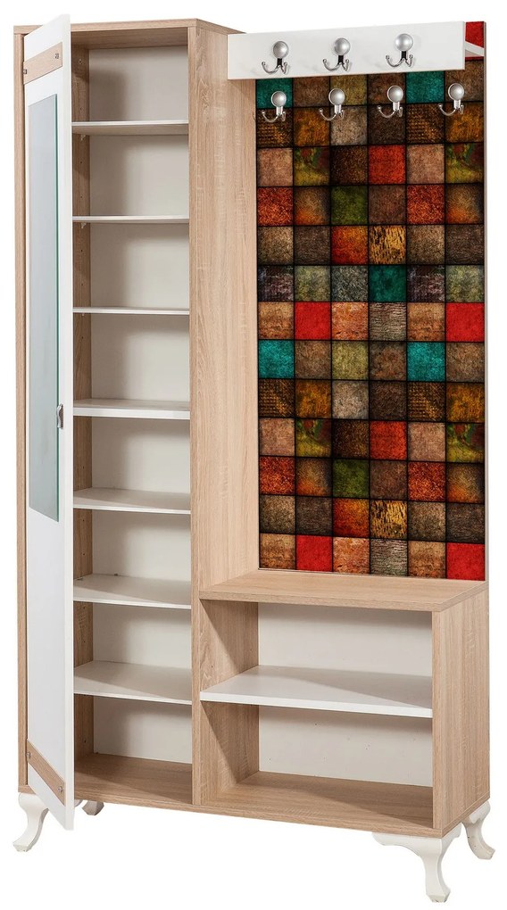 Hall Stand Inci – Carvalho Sonoma – 100x190x36 cm