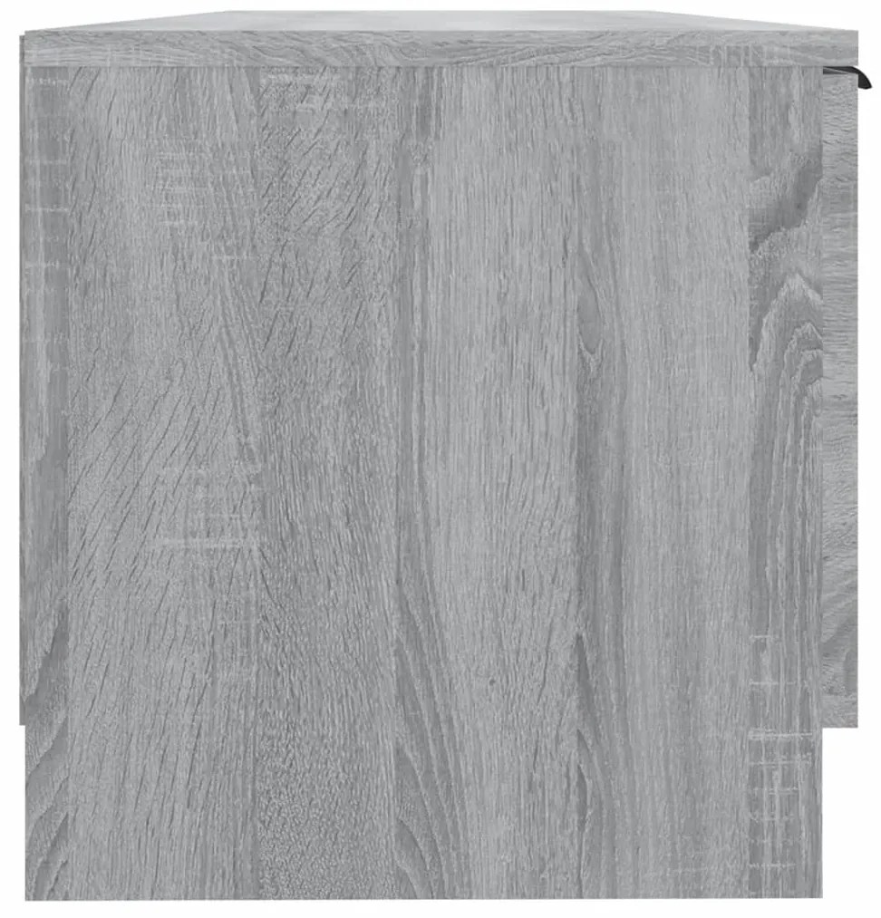 Móvel p/ TV 102x35x36,5 cm madeira processada cinzento sonoma