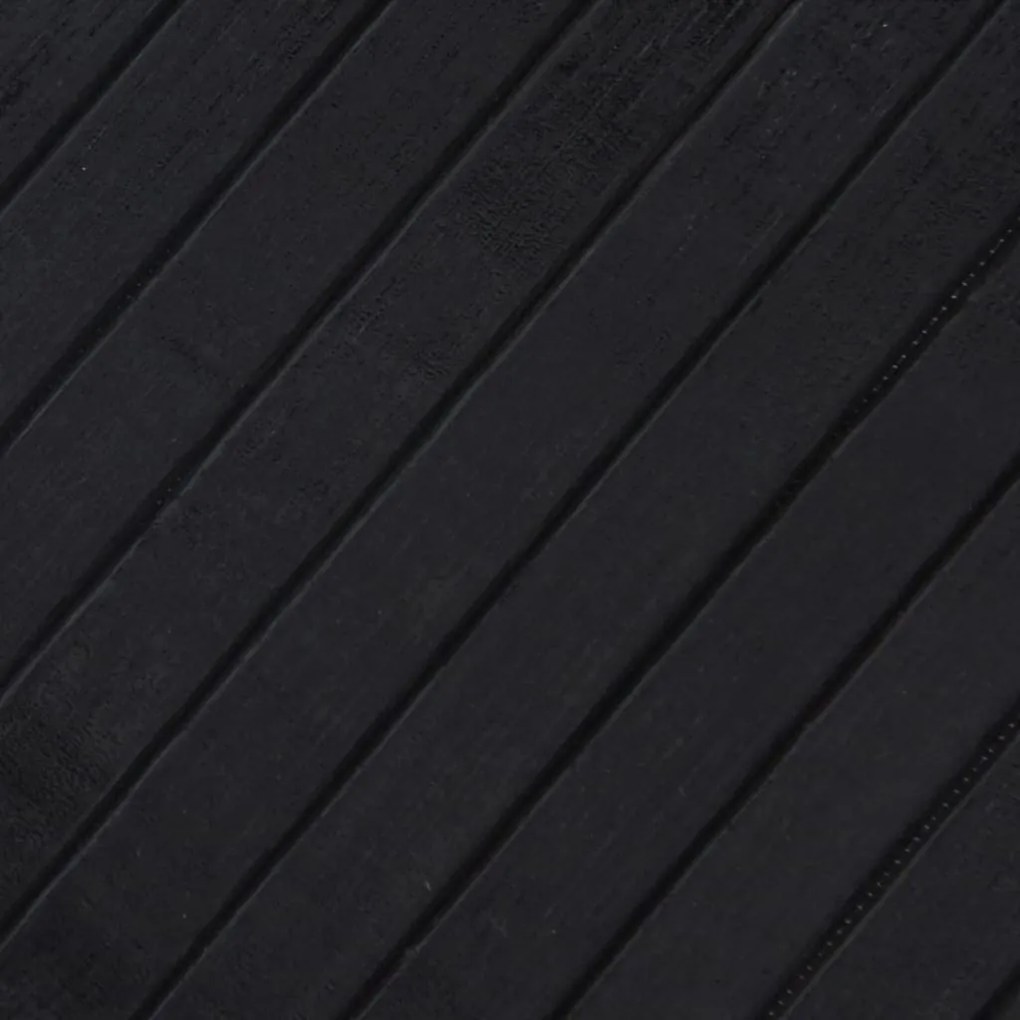 Tapete retangular 70x300 cm bambu preto