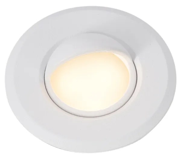 Conjunto de 5 projetores de chão modernos brancos incluindo LED IP67 - Linsey Moderno