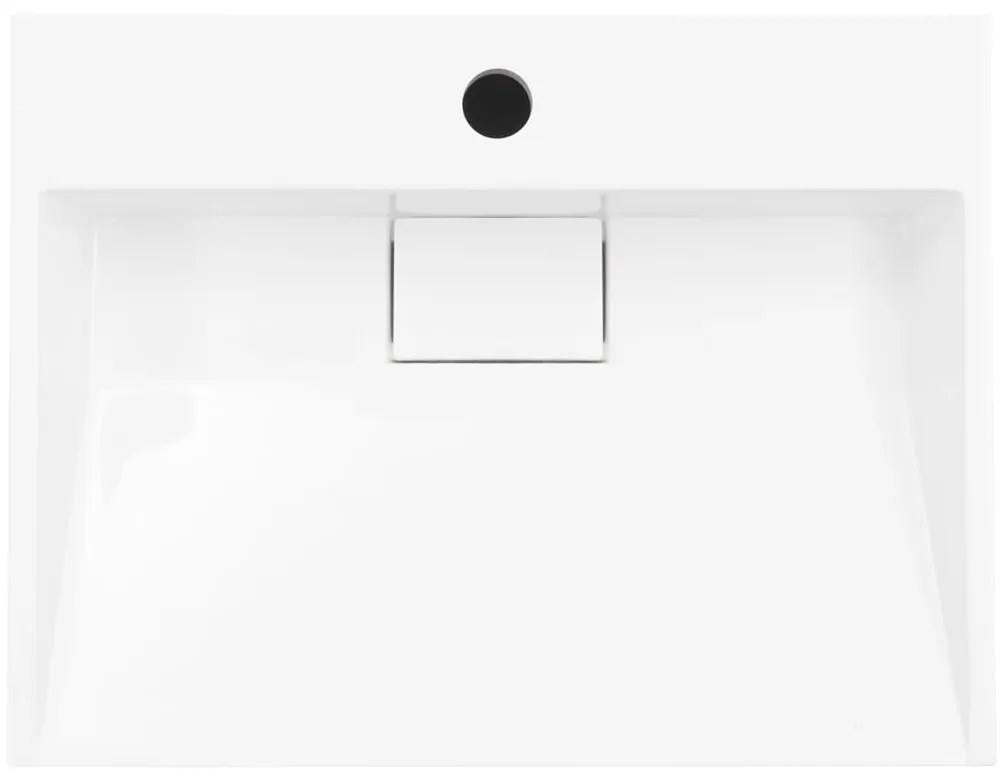 Lavatório Taxi em Mineral/Mármore Branco - Design Moderno
