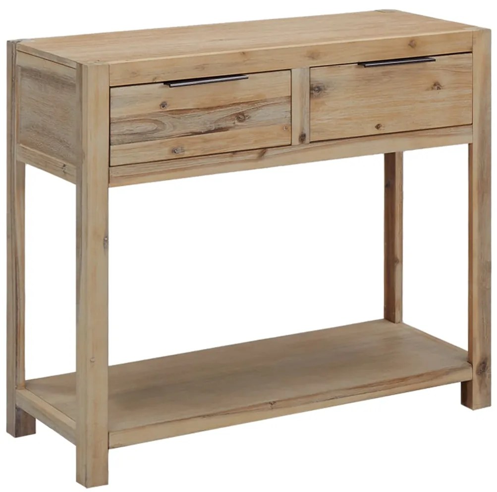 Mesa consola 82x33x73 cm madeira de acácia maciça