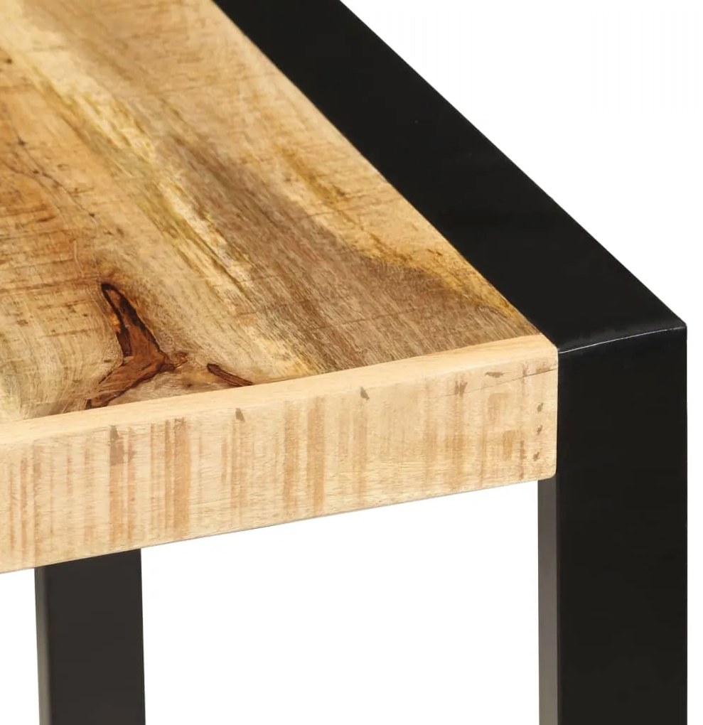 Mesa de jantar 160x80x75 cm madeira de mangueira maciça