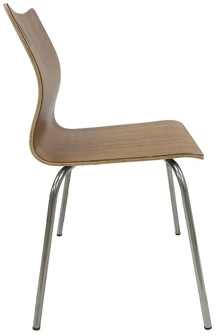 Conjunto de 5 Cadeiras de Jantar – AMELIE – 49x51x85 cm – Aço Inoxidáv