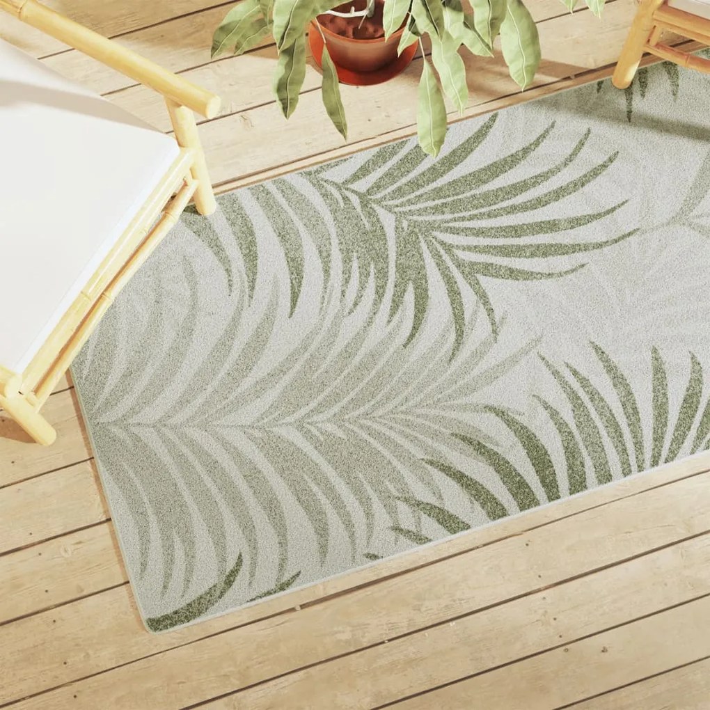 vidaXL Tapete pelo curto antiderrapante int./ext. 80x150 cm multicor