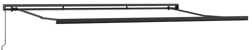 Toldo Retrátil Manual vidaXL Branco 500x300 cm