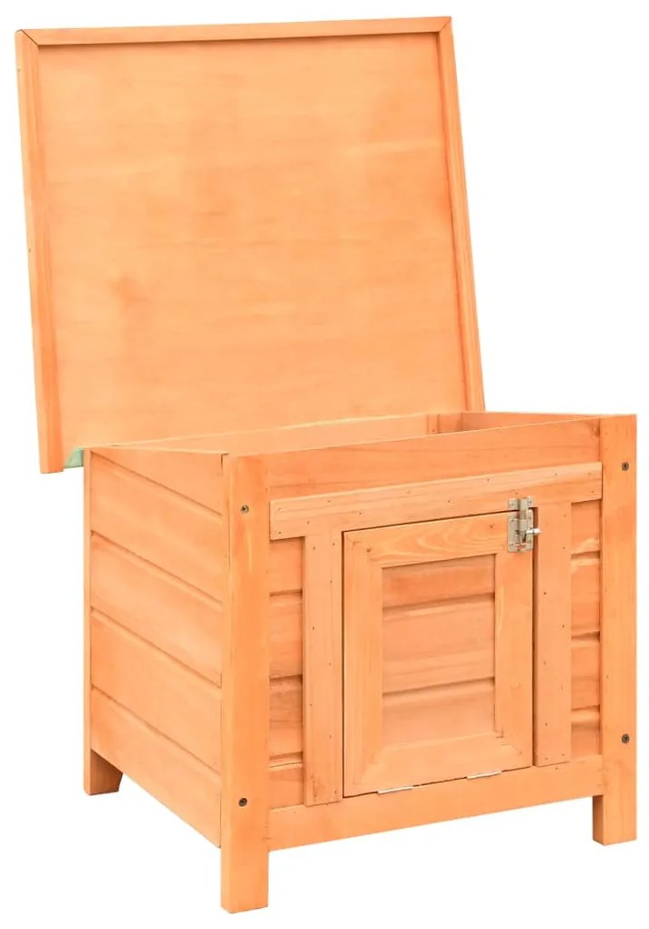 Casa para gatos pinho e abeto maciços 50x46x43,5 cm