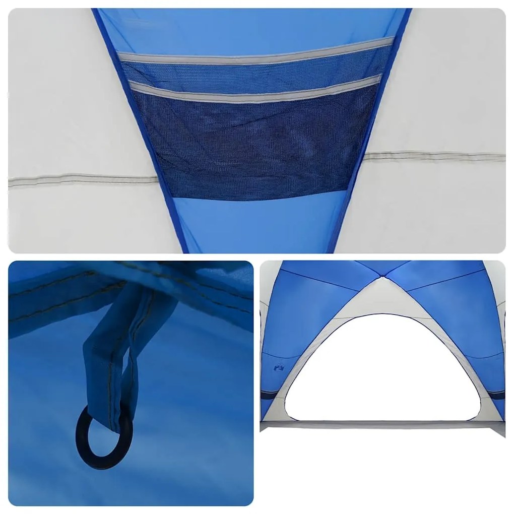 Tenda de festas impermeável azul ciano