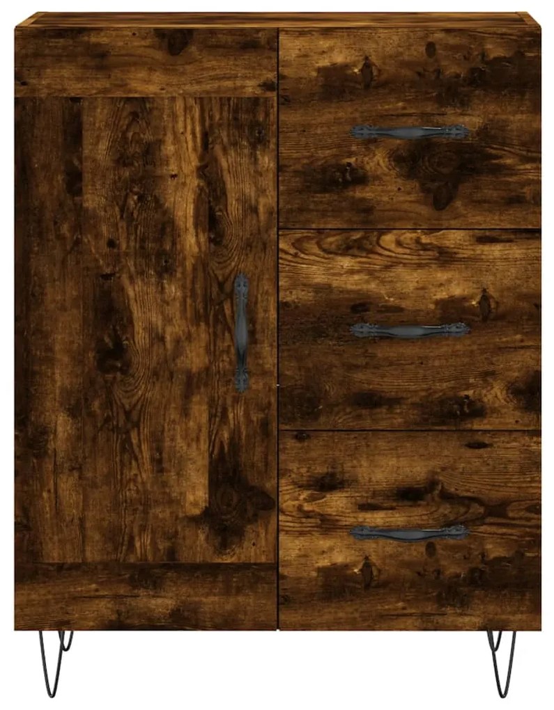 Aparador 69,5x34x90 cm derivados de madeira cor carvalho fumado