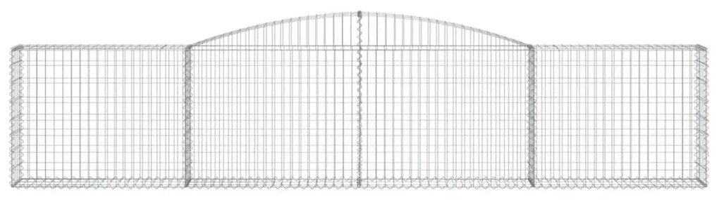 Cestos gabião arqueados 10pcs 400x30x80/100cm ferro galvanizado