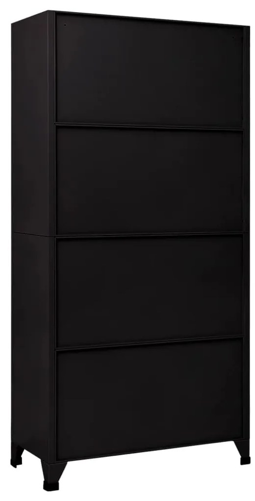Cacifo aço 90x45x180 cm preto