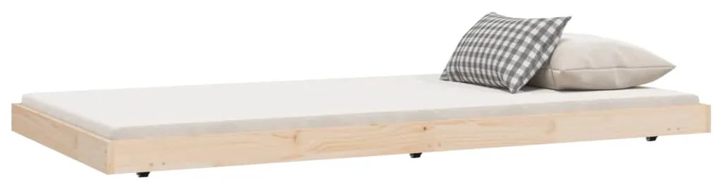Cama sem colchão 90x200 cm madeira de pinho maciça