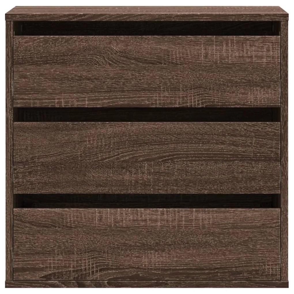 Cómoda com 3 Gavetas - 60x41x58 cm - derivados de madeira - carvalho c
