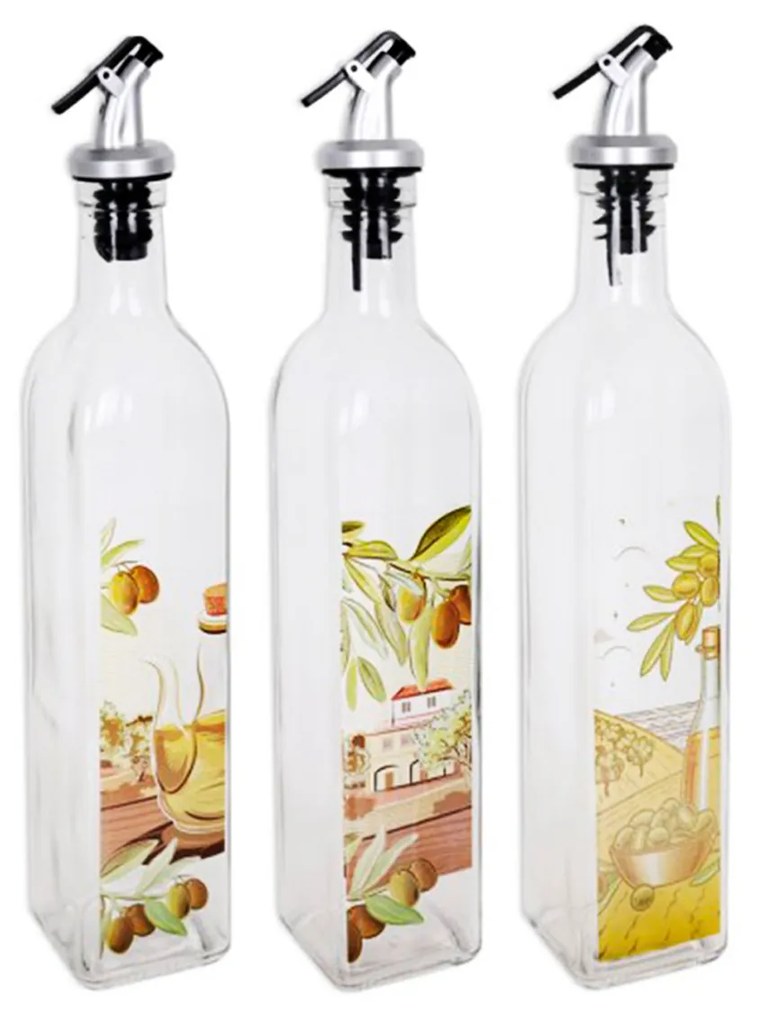 Garrafa Vidro para Azeite com Tampa 500ML