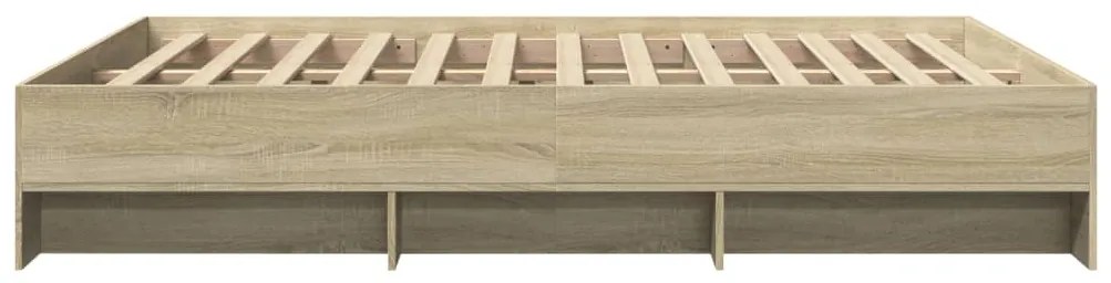 Estrutura cama s/ colchão derivados de madeira carvalho sonoma