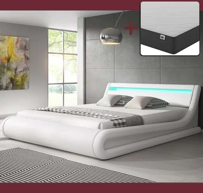 Cama Hidráulica com Arrumação "Patricia" - 140x190cm - Estrado e Colch