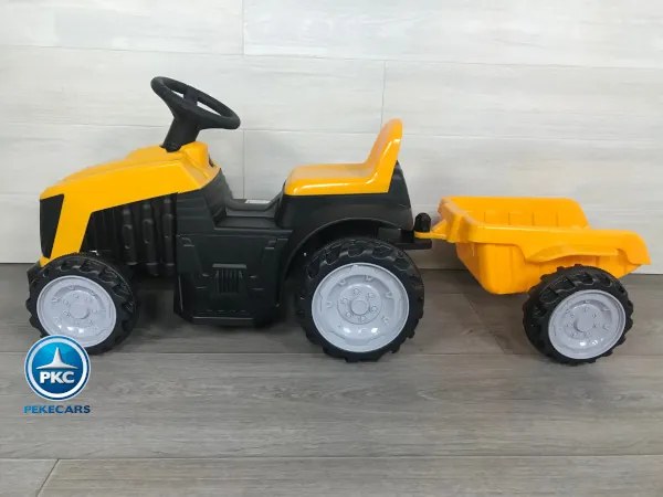 Trator infantil eletrico Peketrac 4000 6V Amarelo