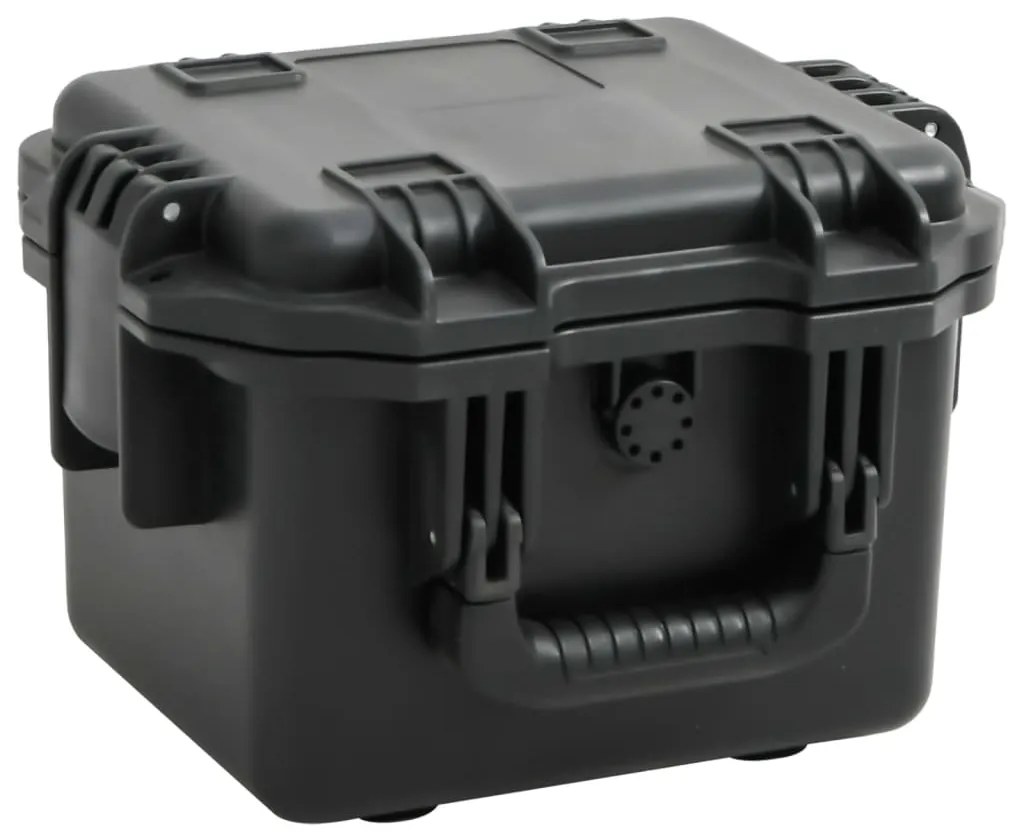 vidaXL Mala de viagem portátil 30x24,5x20 cm PP preto