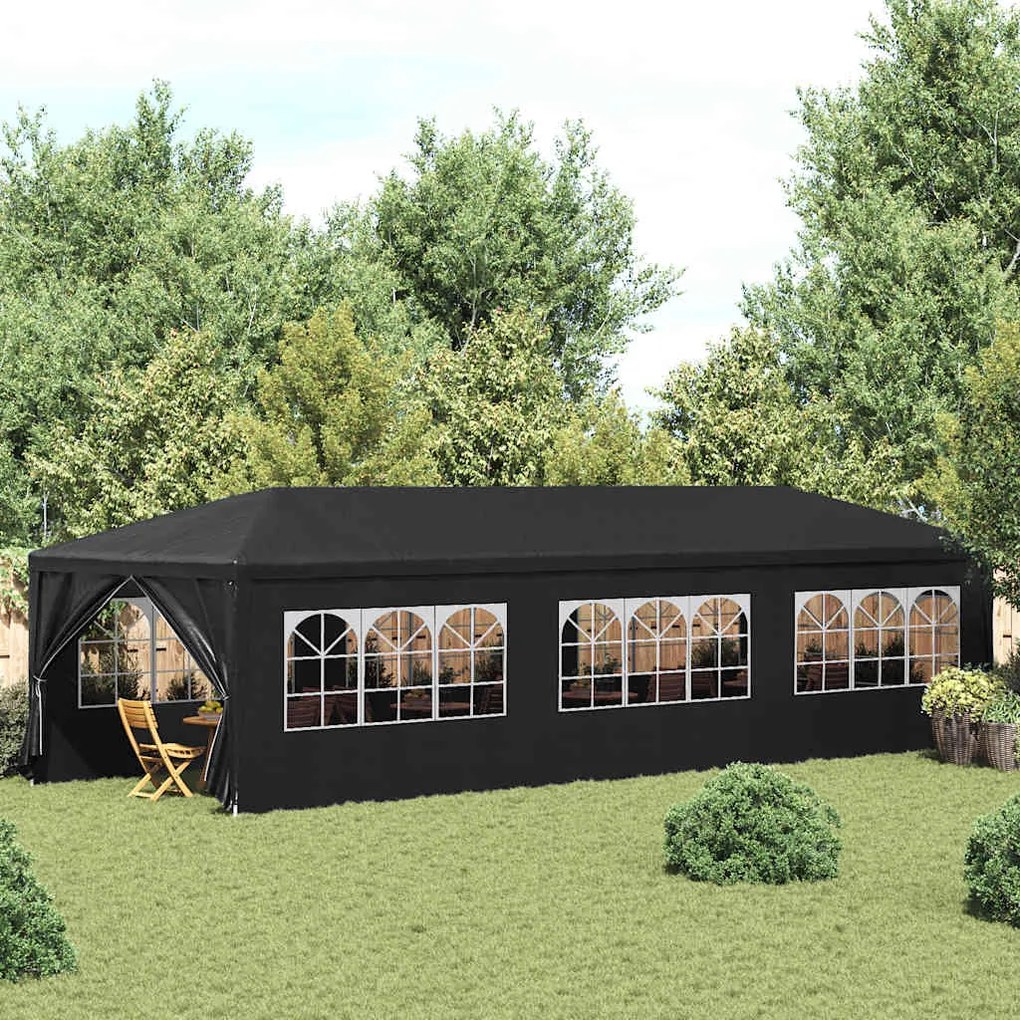 vidaXL Tenda para festas 3x9 m antracite