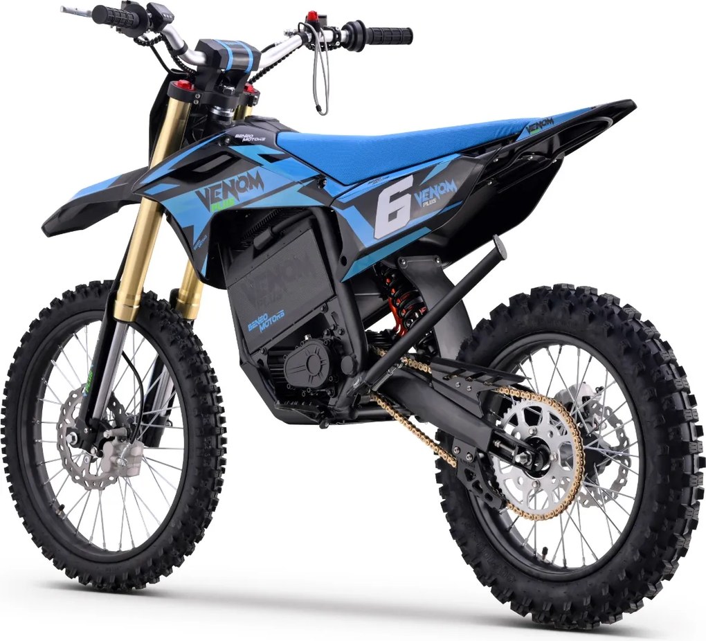 Mota cross para crianças Motocross Motors Venom – 8000W, 3 modos de condução Azul