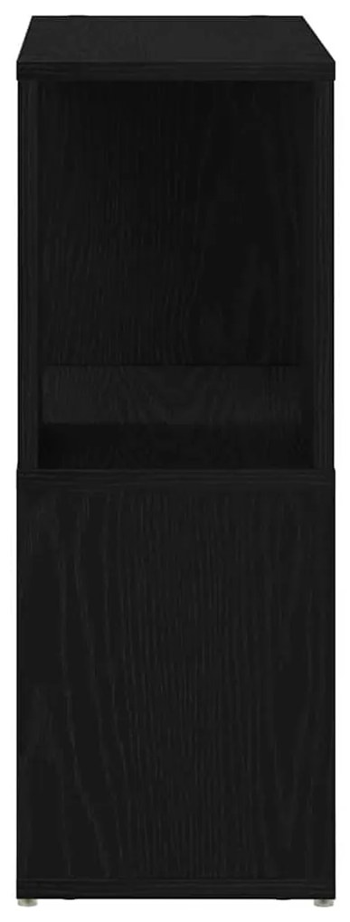 Estante VidaXL Preta Carvalho 60x24x63 cm em Madeira de Engenharia
