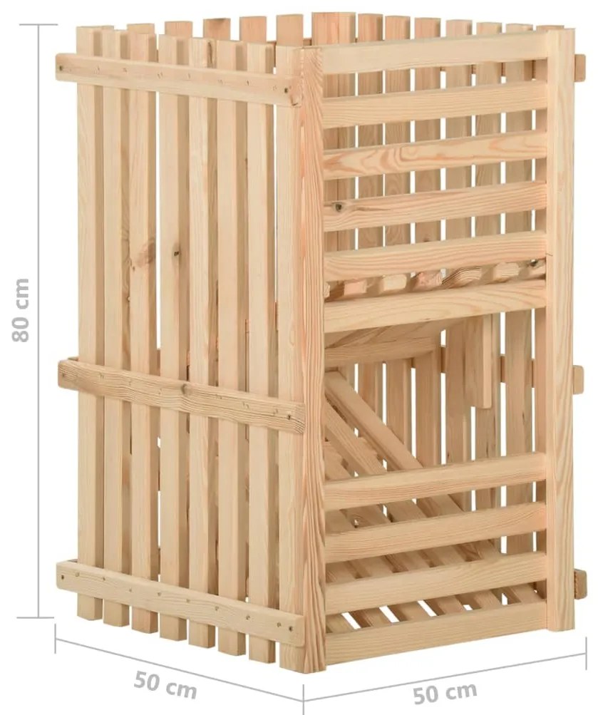 Caixa para batatas 50x50x80 cm pinho maciço