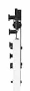 Porta Deslizante vidaXL com Conjunto de Hardware Branca 78x232 cm Made