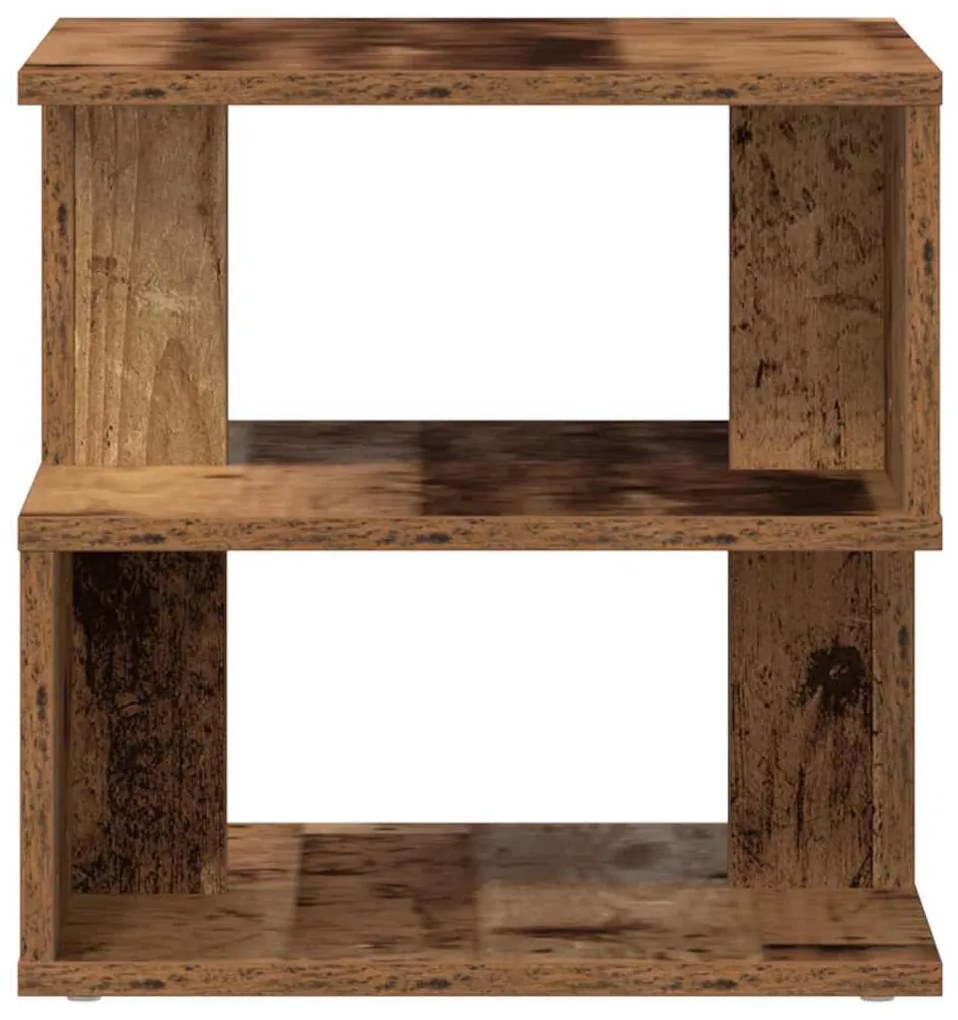 Mesa de Apoio vidaXL em Madeira Velha 40x40x40 cm em Madeira de Engenh