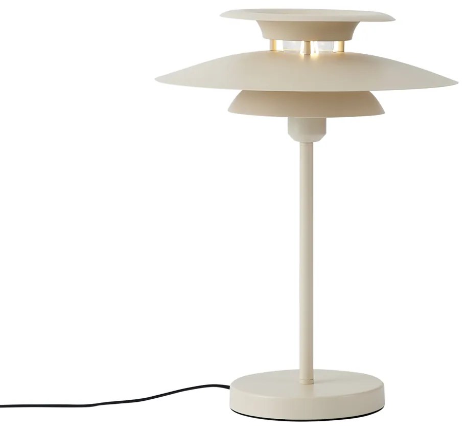 Candeeiro de Mesa Retro Bege Aço 45cm - Pauly Retro
