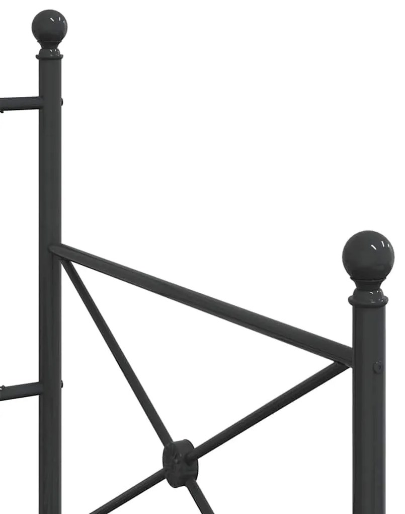 Cama de Dia sem Colchão 80x200 cm aço preto