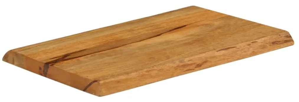 Tampo de mesa c/ borda viva 70x40x2,5 cm mangueira maciça