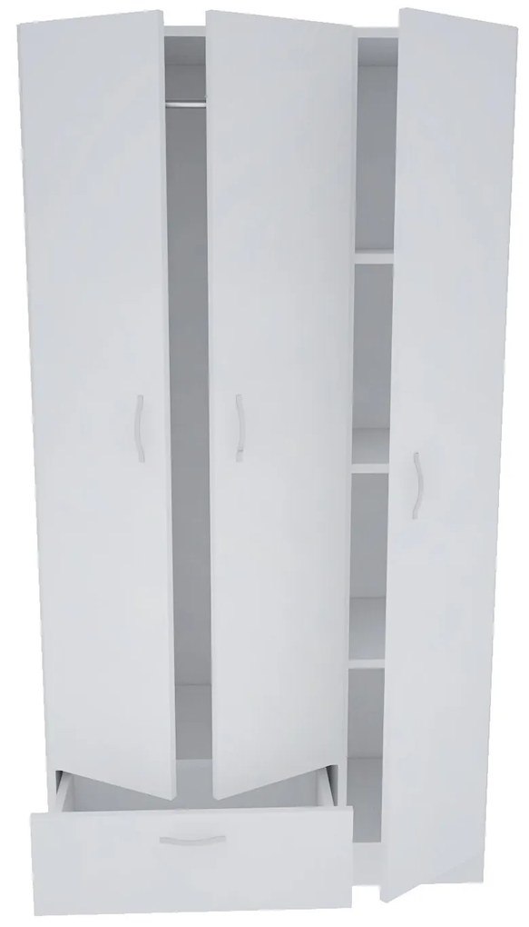 Roupeiro Gabi – Branco – 90x170x40 cm