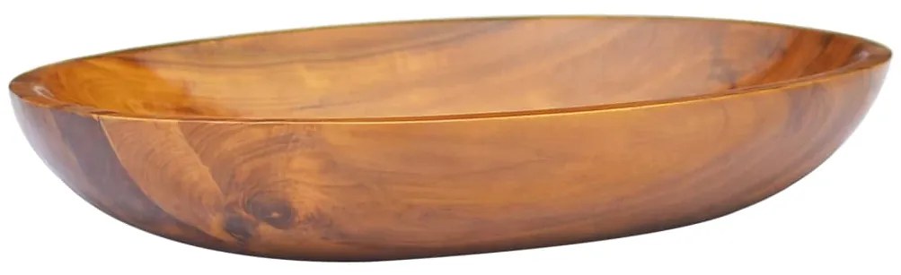 vidaXL Lavatório 60x40x10 cm madeira de teca maciça