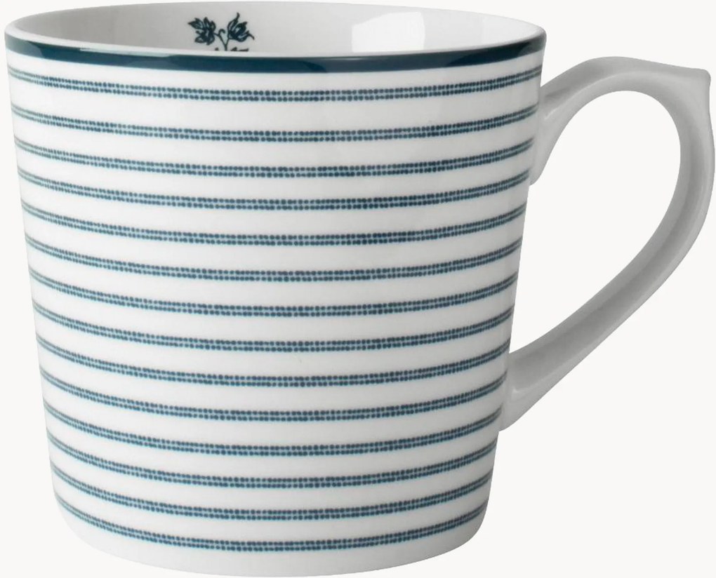 Canecas em porcelana Candy Stripe, conjunto de 4