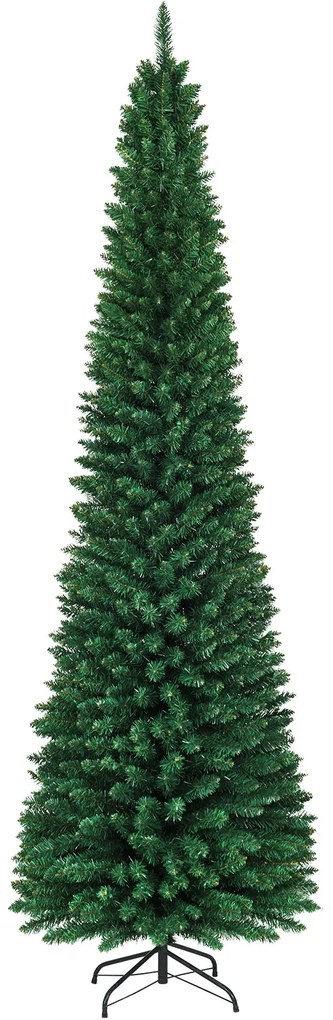 Árvore de Natal Árvore de Natal artificial com luzes LED Árvore de Natal 120/180/210/240/270 cm Verde-120 cm