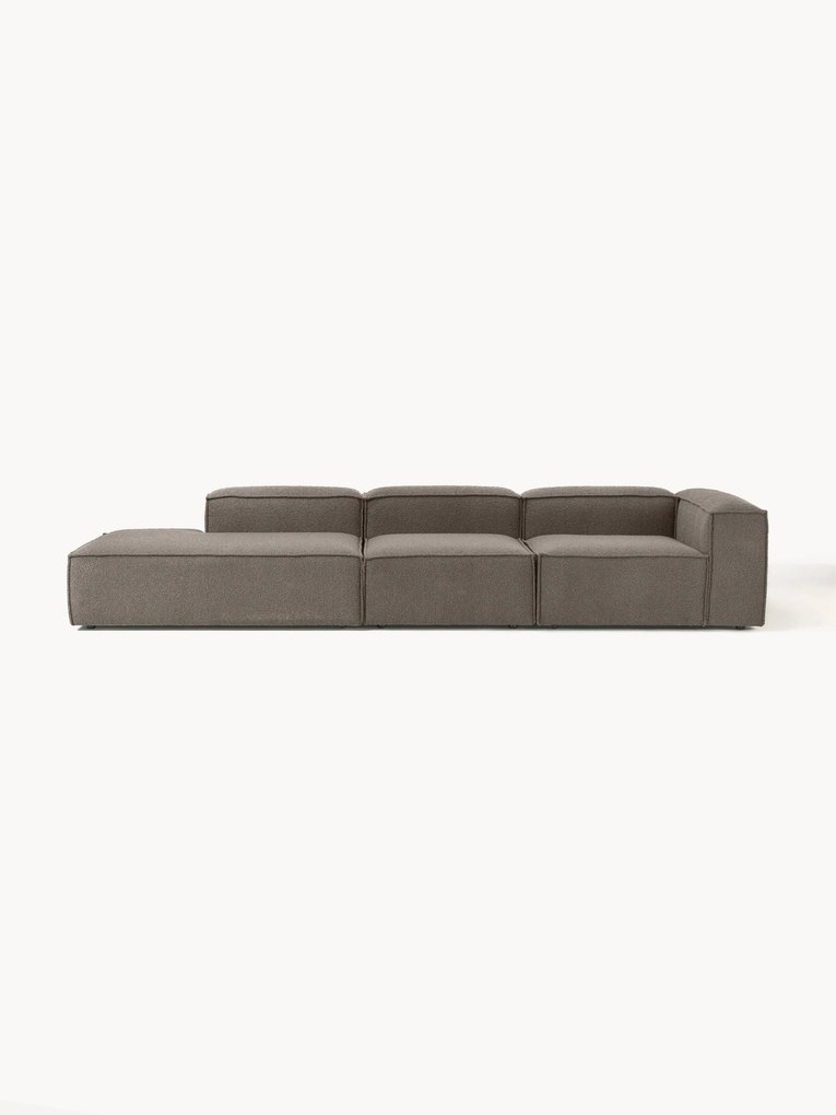 Chaise longue modular XL em bouclé Lennon