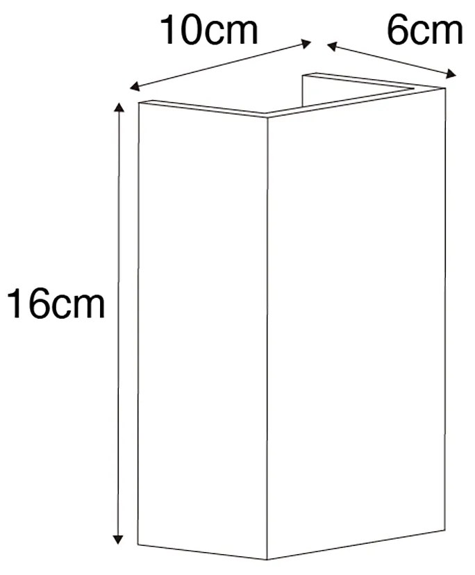 LED Candeeiro de parede inteligente branco c/ Wifi G9 - Colja Novo Rústico