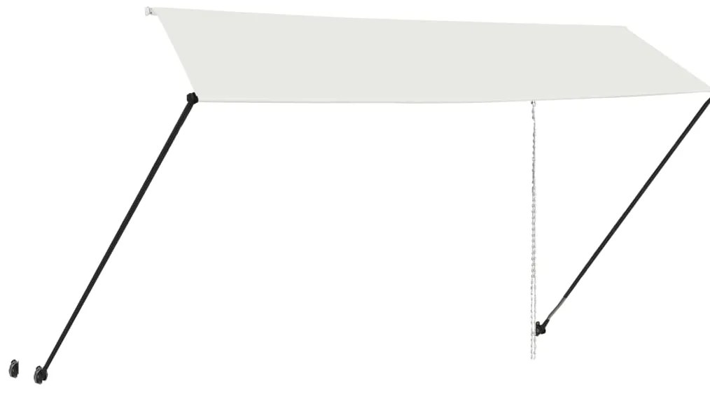 Toldo retrátil com LED 350x150 cm creme