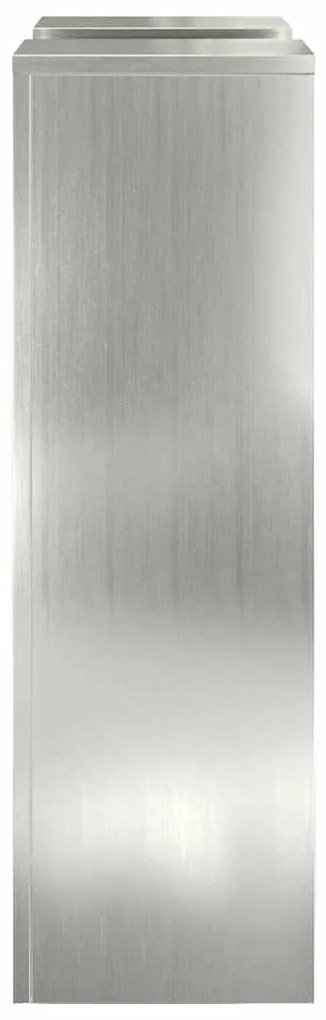 Suportes de Plantas para Exterior Pilar 2 pcs 24x24x75 cm Aço Galvaniz