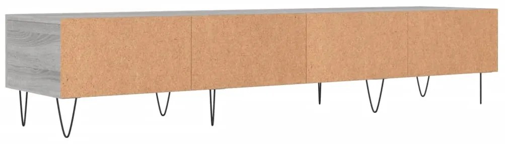 Móvel de TV 150x36x30 cm derivados de madeira cinzento sonoma